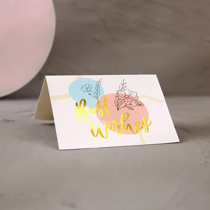 YUELU 50 pz/borsa all'ingrosso 7*9.5cm oro rosa timbratura biglietti di ringraziamento per il supporto la mia piccola impresa saluto regalo scatola decorazione - Product Image 6