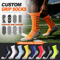 Chaussettes de basket-ball personnalisées avec logo jacquard, en tissu éponge polyester et élasthanne, antidérapantes, avec grip personnalisé pour équipe.