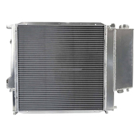 Radiateur de réservoir d'eau tout en aluminium sur mesure avec ventilateur pour BMW 318i 318is 318ti Z3 1991-2000 – Refroidisseur plus grand et plus épais