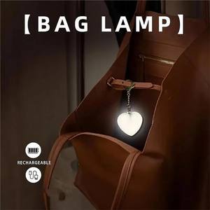 Veilleuse LED en forme de sac en cristal avec interrupteur, <span class=keywords><strong>mini</strong></span> taille pour sac à main/sac à dos, clip, design cœur et étoile - Product Image 3