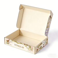 Boîtes auto-érectables personnalisées OEM en carton ondulé, écologiques, recyclables, avec revêtement UV, pelliculage mat et gaufrage, pour emballage cadeau photo