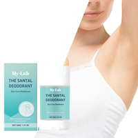 Déodorant en stick Santal personnalisé en usine, à la céramide et au bois de santal, anti-transpirant longue durée 72h, soin corporel blanchissant, vente chaude
