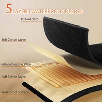 Btws Couverture chauffante portable pour le corps, usage domestique, post-yoga, avec fermeture éclair, type de prise US & EU, couverture sauna