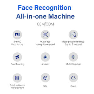 Système de <span class=keywords><strong>gestion</strong></span> des présences 7 pouces avec reconnaissance faciale pour employés et visiteurs – Machine biométrique de pointage des heures par reconnaissance faciale - Product Image 5