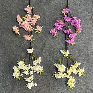 Bouquet de fleurs artificielles en soie Yixuan, fleurs de pommier, décorations pour mariage et maison - Product Image 2