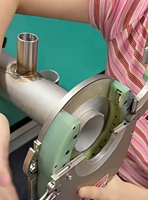 Machine de soudage orbitale programmable 5-200A, alimentation TIG à onduleur numérique, écran tactile, tête de soudage fermée pour tubes de 6-165 mm