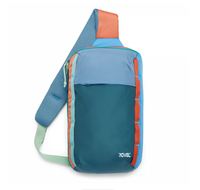 Sac à bandoulière 8L aux couleurs vives, sac à dos léger multi-poches avec sangle respirante et réglable