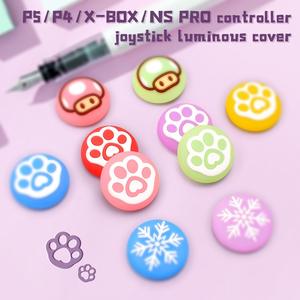 Glow Luminous Thumb Stick para <span class=keywords><strong>Sony</strong></span> Playstation 5 Controlador de silicona suave Thumb Stick Accesorio <span class=keywords><strong>Tapas</strong></span> de agarre para PS4 PRO XBOXONE - Product Image 2