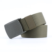 Ceinture en tissu pour homme en gros, boucle en plastique, ceinture tactique d'extérieur, ceinture de chasse, de randonnée et de sport