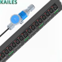 KAILES (KLS) Série K55 ZD 240V PDU métallique anti-chute à 24 prises 32A haute efficacité, solution d'alimentation industrielle professionnelle, noir