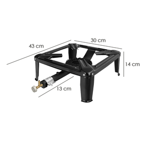 Fornello a Gas 4 Fuochi 30x30 cm. Potenza 4.000 Watt. - Product Image 2