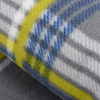 Couverture polaire à carreaux à motif personnalisé pour la fête du Offre Spéciale Couverture polaire imprimée pour une utilisation hivernale sur canapé ou canapé