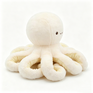 Peluche de pulpo personalizado, Peluche de pulpo adorable, Peluche de pulpo blanco, Peluche de criatura marina - Product Image 2