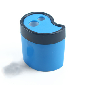 Bonvada Durable Double-Hole Plastic <b>Pencil</b> Sharpener Easy Roll and Sharpen with Petal Shaped Design - Product Image 5