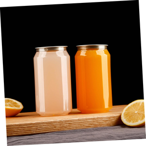 Cundao Custom Disposable PET Can With Aluminum Lid Dessert Soda Bubble Tea 330ml 500ml Clear Pull-<b>Ring</b> Plastic Cans Bottles - Product Image 5