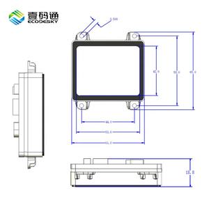ECodesky modul kode batang resolusi tinggi, pemindai kode Qr kesehatan, pembaca kartu medis - Product Image 4