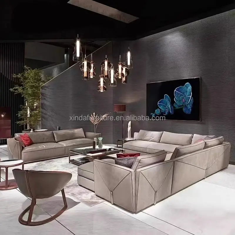 italian stainless decoration living room sofa 8 seats couch living room home sofa sets for living room latest luxury sofa sets