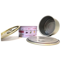 Récipient rond personnalisé en métal vide de 2 pièces boîtes de conserve de qualité alimentaire avec couvercles EOE pour emballage alimentaire en conserve de thon et de poisson