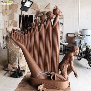 Sculpture d'art <span class=keywords><strong>à</strong></span> thème musical en bronze Augusta Savage la statue de l'harpe - Product Image 5