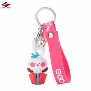 Longzhiyu 17年工場カスタム3DミニサボテンPVCキーホルダーかわいい小さなギフト植物キーリングキーホルダー卸売 - Product Image 4