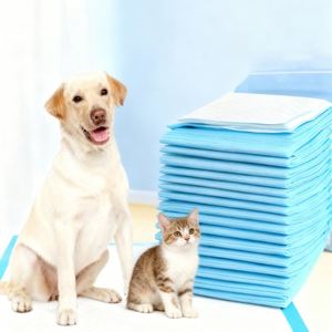 Vente en gros personnalisée en usine de couches pour chiens et chats, super absorbantes, tapis physiologiques, coussinets d'apprentissage et alèses jetables pour animaux de compagnie - Product Image 1