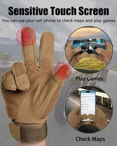 OEM Vollfinger-Renn handschuhe für Männer Frauen Winter Tactical Bike Workout-Handschuhe Touchscreen Anti-Rutsch-Palm kissen für den Außenbereich - Product Image 2