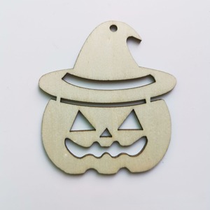 Vente chaude Halloween Laser Creux Copeaux De Bois Atmosphère Décoration Artisanat Lanternes De Fête - Product Image 2
