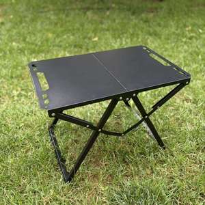 Portable Folding Camping Dining <b>Table</b> Lightweight <b>Aluminum</b> Frame Modern Design Outdoor Picnic BBQ Garden <b>Table</b> - Product Image 2