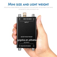 AUX HIFI dengan Grounding Post Fever Moving Magnet Amplifier Stereo Audio Gramophone MM Phono Preamp Turntable Preamplifier