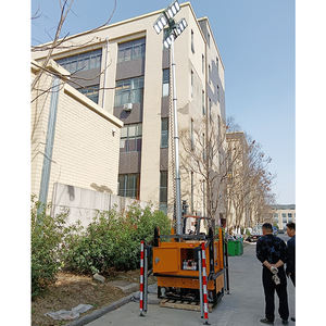 2025 новая модель светодиодная световая башня 4x400 Вт + мобильный дизельный генератор для строительства - Product Image 6