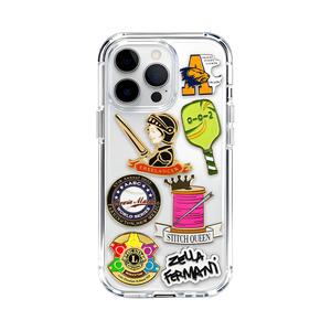 Diseña tu propio broche de teléfono <span class=keywords><strong>Metal</strong></span> solapa Club esmalte Pin teléfono móvil decoración pegatina emblema para funda de teléfono - Product Image 3