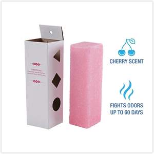 Boardwalk 24 Oz. Désodorisants pour urinoirs en blocs pour murs 202143000 Rose & Cerise, 6 par boîte - Product Image 4