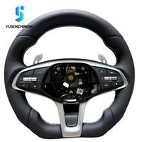 Volant de voiture en fibre de carbone forgé sur mesure avec LED pour Genesis Coupe G70 G80 GV80 Pièces Hyundai 2.0T 3.3T 2013 2019-2026