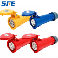 Connecteur d'alimentation industriel étanche SFE IEC60309 IP44 IP67 monophasé triphasé 220-380V 240-415V 3 4 5 pôles