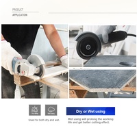 Disque de coupe diamanté étroit turbo M14 5/8''-11 à bride pour granit, marbre, béton et blocs