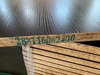 Planche de plancher en contreplaqué de bambou de 28 mm, résistante, pour le remplacement du plancher des conteneurs maritimes