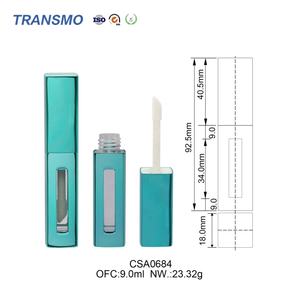 Tubes à gloss à lèvres vides en aluminium, tube à rouge à lèvres à marque privée, tube à gloss liquide personnalisé avec logo, 9 ml - Product Image 2