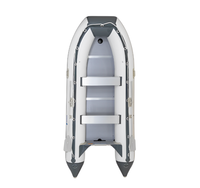 Kayak gonflable en PVC durable de 4,7 m pour 5 personnes, design populaire, certifié CE, bateau de sport avec plancher en aluminium