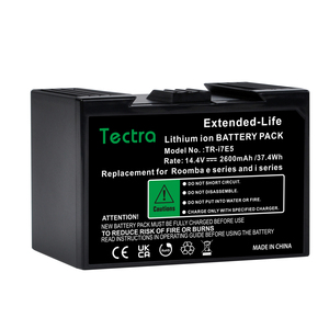 I7E5 2600mAh <span class=keywords><strong>Batterie</strong></span> pour <span class=keywords><strong>IRobot</strong></span> Roomba <span class=keywords><strong>I7</strong></span> E5 7150 5150 E5150 E5154 E5158 E515840 E6 I7158 I7550 I755020 I7558 Aspirateur - Product Image 2