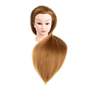Cabeza de maniquí <span class=keywords><strong>para</strong></span> entrenamiento de peluquería, color 27, 60-80cm, dorado, <span class=keywords><strong>para</strong></span> tejer <span class=keywords><strong>cabello</strong></span> - Product Image 6