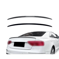 Aileron arrière de coffre en ABS noir brillant et motif carbone pour Audi A5 S5 2 portes Coupé 2007 à 2016