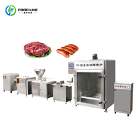 Machine à farcir les saucisses automatique à haut rendement, ligne de production de saucisses commerciale