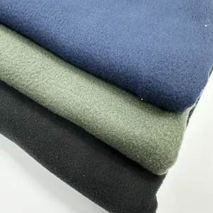 100 % polyester doppelt bürsten einzeln schütteln polar vlies spandex stoff atmungsaktive taschen stoff winddicht jacken stoff für mäntel