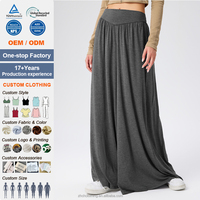 Nouveau pantalon long ample de danse pour femme, style européen et américain, pantalon décontracté drapé, pantalon taille haute à jambes larges pour l'été et les activités.