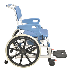 Toilette mobile pliable en aluminium <span class=keywords><strong>l</strong></span>éger pour personnes âgées, réglable en hauteur, fauteuil roulant, toilette pour personnes handicapées, 150 kg - Product Image 5