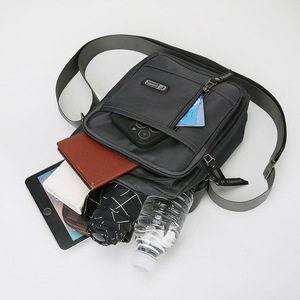 Men's Shoulder Bag Large Capacity Nylon Water Repellent Crossbody Bag Everyday Use - Product Image 4