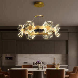 Lámpara de Araña de Lujo Posmoderna para Dormitorio Principal, Sala de Estar, Comedor, Lámpara Colgante Creativa, Romántica y Personalizada, Minimalista - Product Image 4