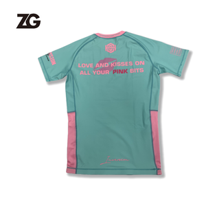 Maglietta Rash Guard Personalizzata per Jiu Jitsu MMA, Manica Corta, <span class=keywords><strong>Abbigliamento</strong></span> <span class=keywords><strong>Sportivo</strong></span> per Arti Marziali BJJ da <span class=keywords><strong>Uomo</strong></span> - Product Image 6