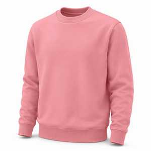 Sudadera Oversize de Cuello Redondo para <span class=keywords><strong>Mujer</strong></span>, Rosa Rubor, Forro Polar Suave, Puños y Dobladillo Acanalados, Hombros Caídos, Ropa de Estar por Casa, OEM - Product Image 3