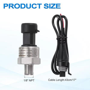 AKS 圧力トランスデューサー センサー コネクター、1/8インチ NPT 200 PSI 圧力トランスミッター オイル 燃料 水 空気 - Product Image 3